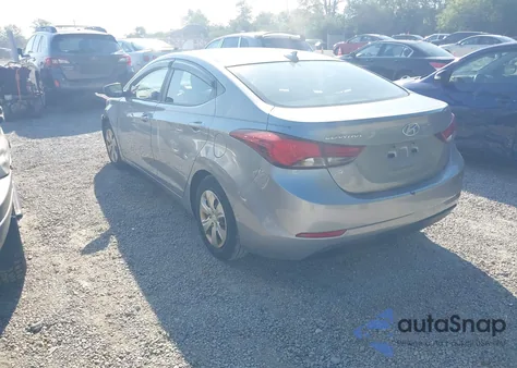 2016 Hyundai Elantra Se from USA, damaged, VIN 5NPDH4AE6GH677370